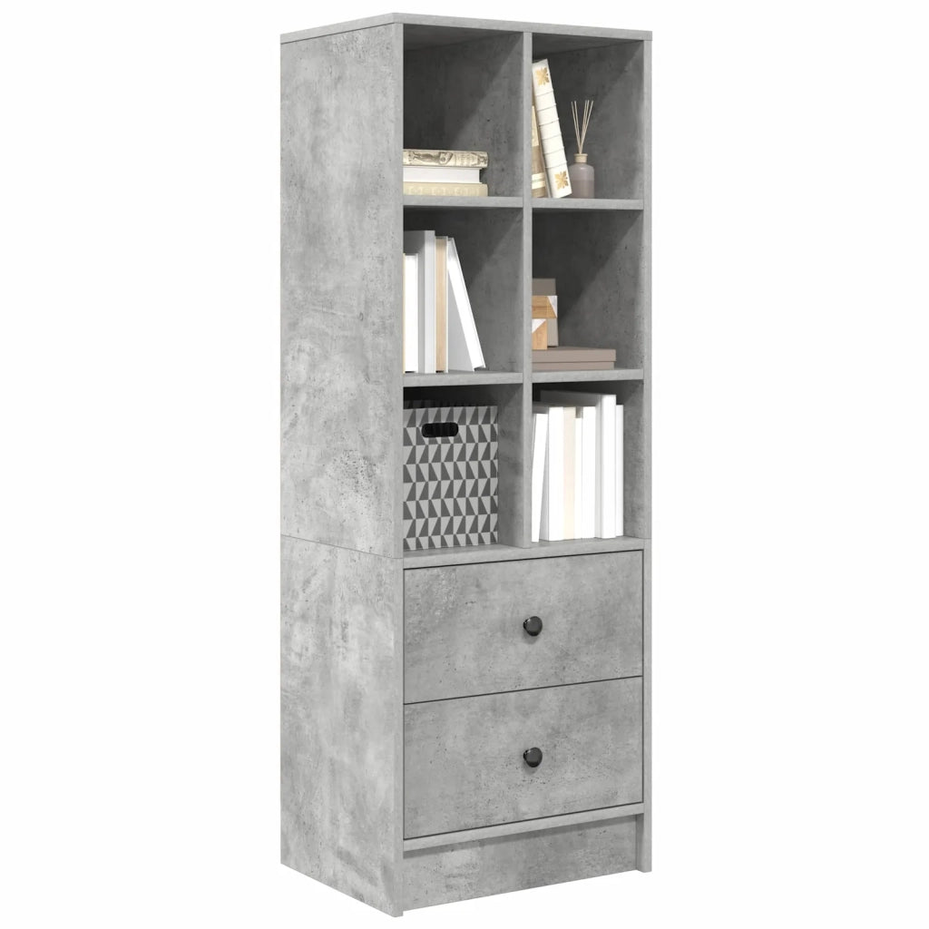 Credenza con cassetto Grigio cemento 45,5 x 34 x 127 cm 869365