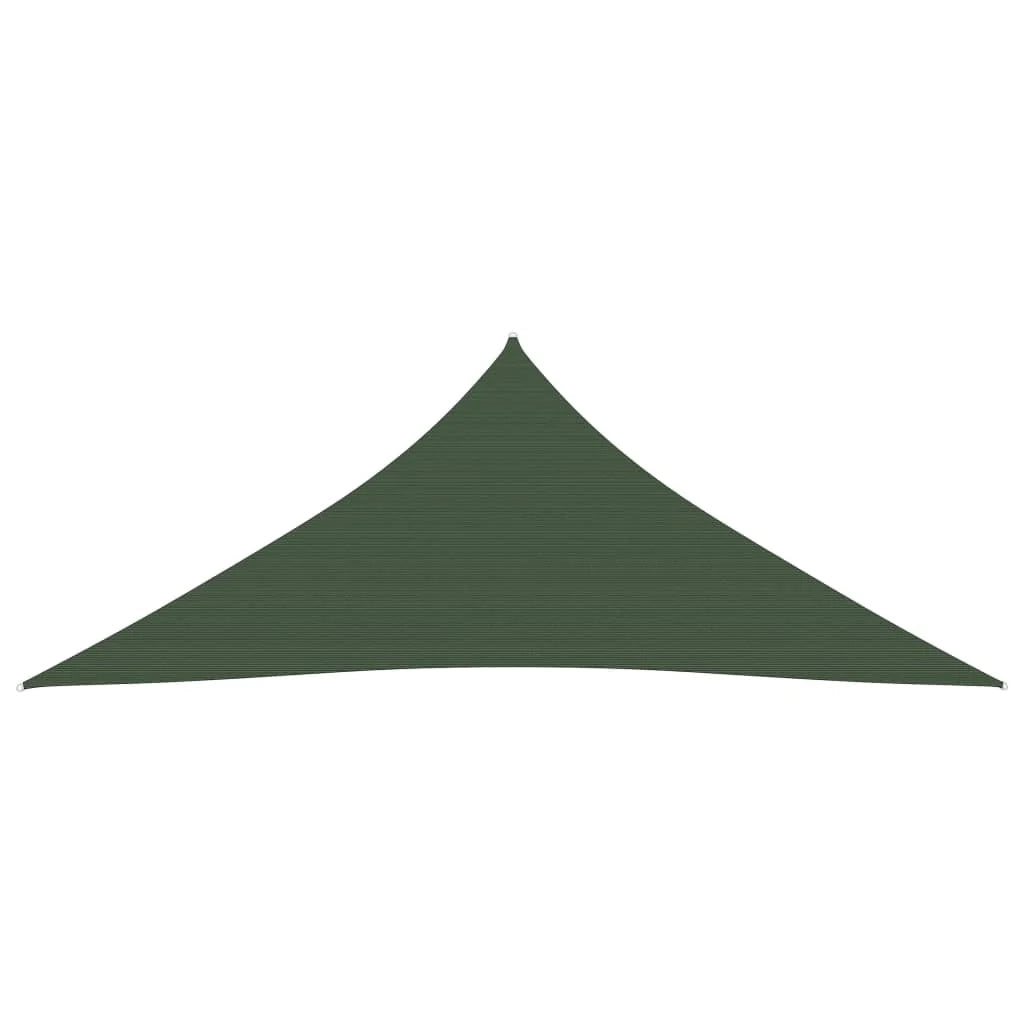 Vela ombreggiante/ombrellone 160 g/m² 5 x 6 x 6 m HDPE verde scuro 02_0009441