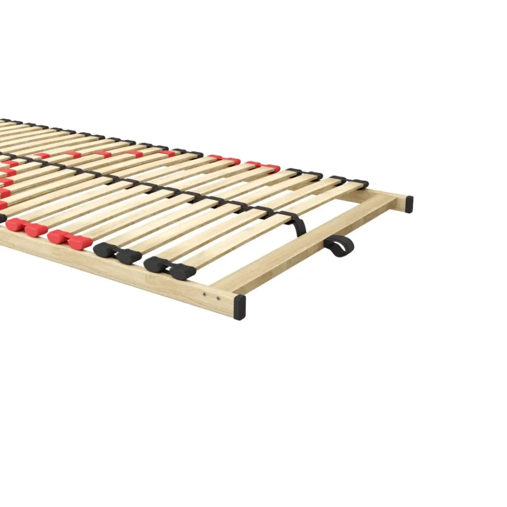 Sommier ZITTARO – 28 doghe – 80x200 cm – Finitura quercia e nero – Comfort potenziato e design elegante
