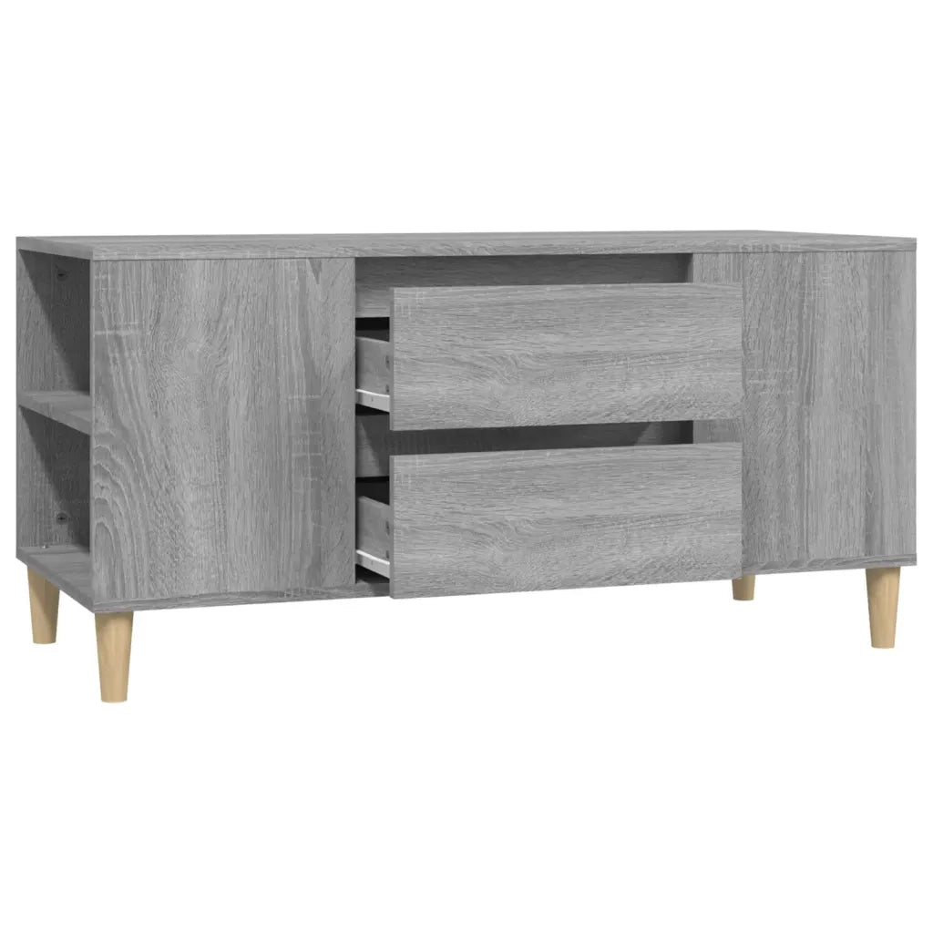 Mobile Porta TV Grigio Sonoma 102x44,5x50 cm Legno Multistrato cod mxl 26333
