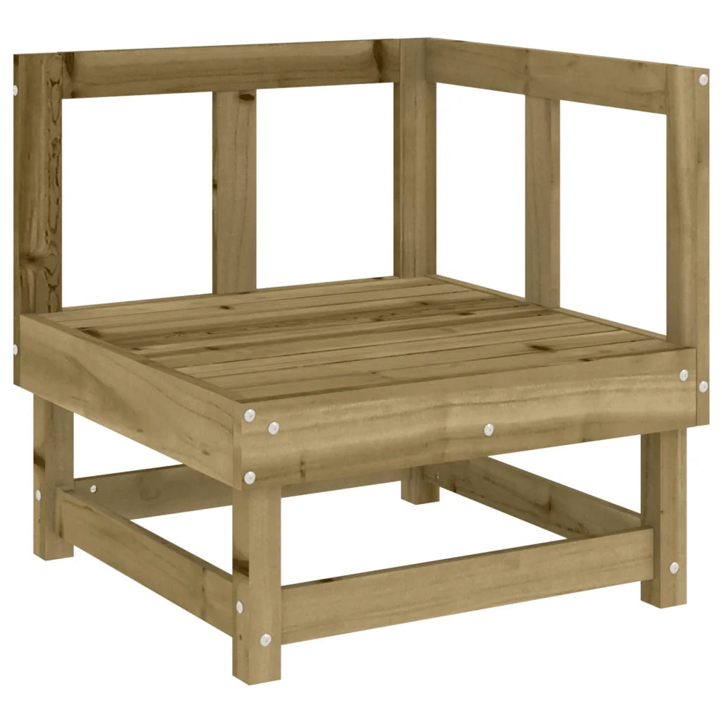 Set Salotto da Giardino 11 pz in Legno Impregnato di Pino 3186416