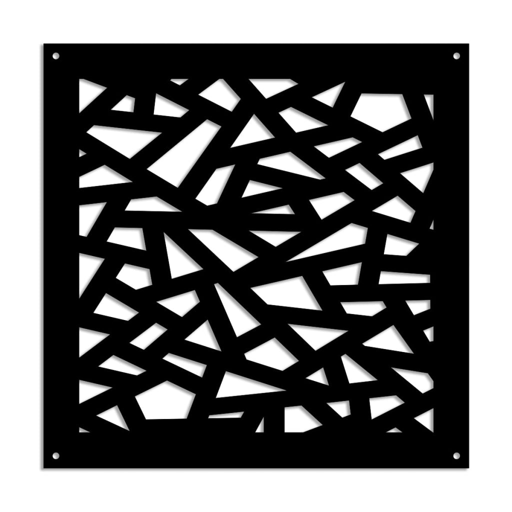APOCALYPSE - Pannello in PVC traforato - Parasole Colore: nero, Misura: 73x73 cm