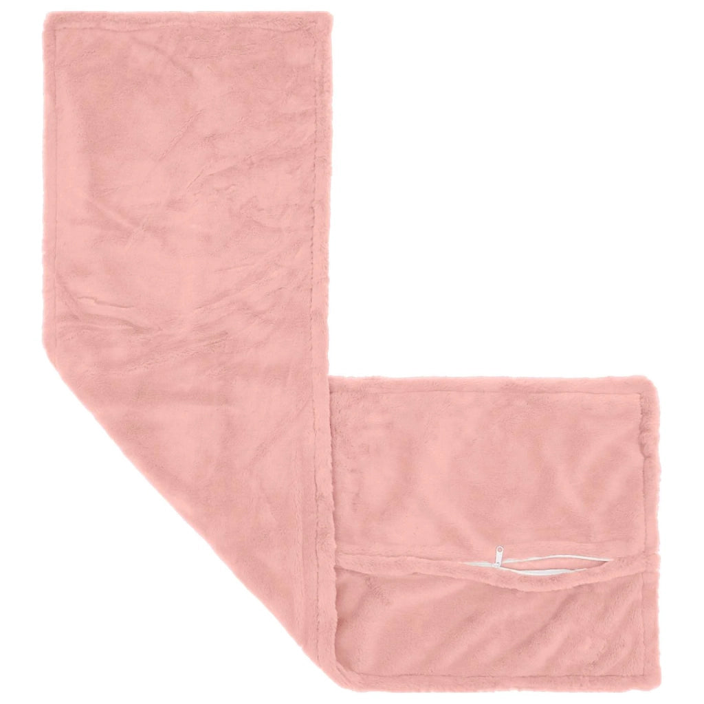Federa 2 pz HOUTEN Rosa 40 x 145 cm Pelliccia di Coniglio Finta 917393