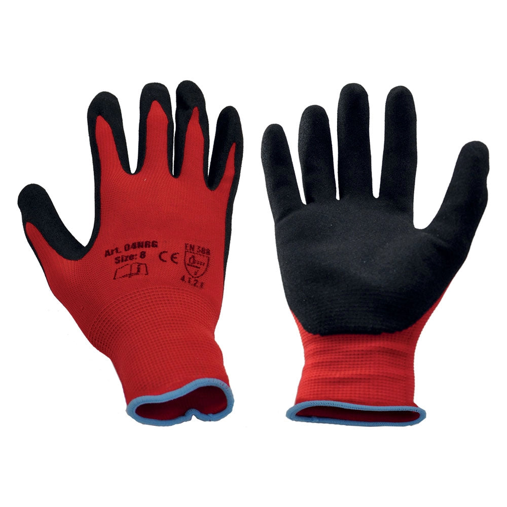 12coppie guanti nylon / nitrile tg. 8 cod:ferx.1067772nlm