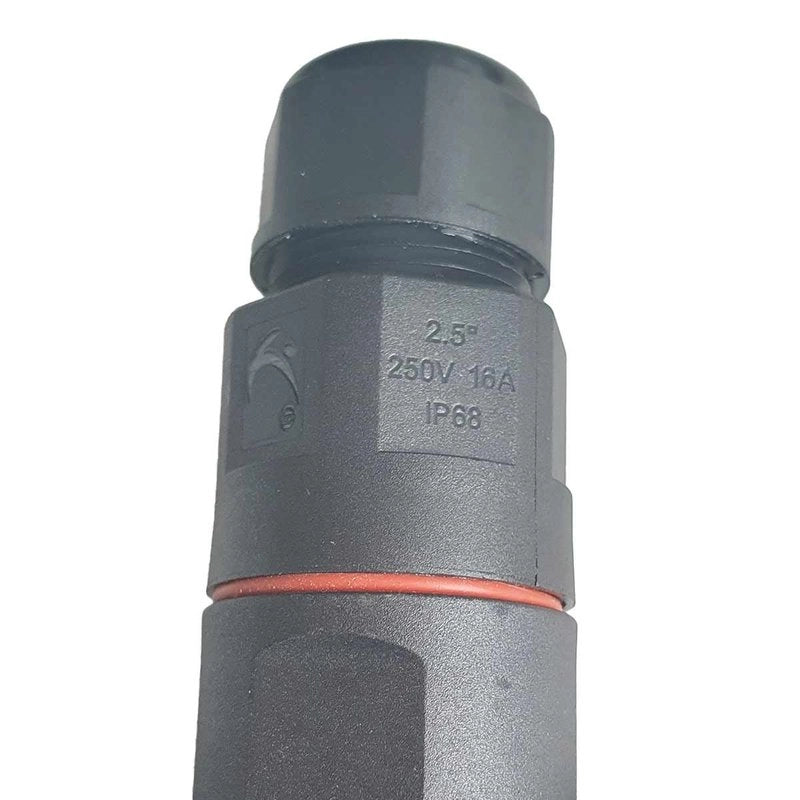 2 Connettori Giunta X IP68 Senza Viti 3 Posti per Cavo Elettrico 6 12mm 150x30mm