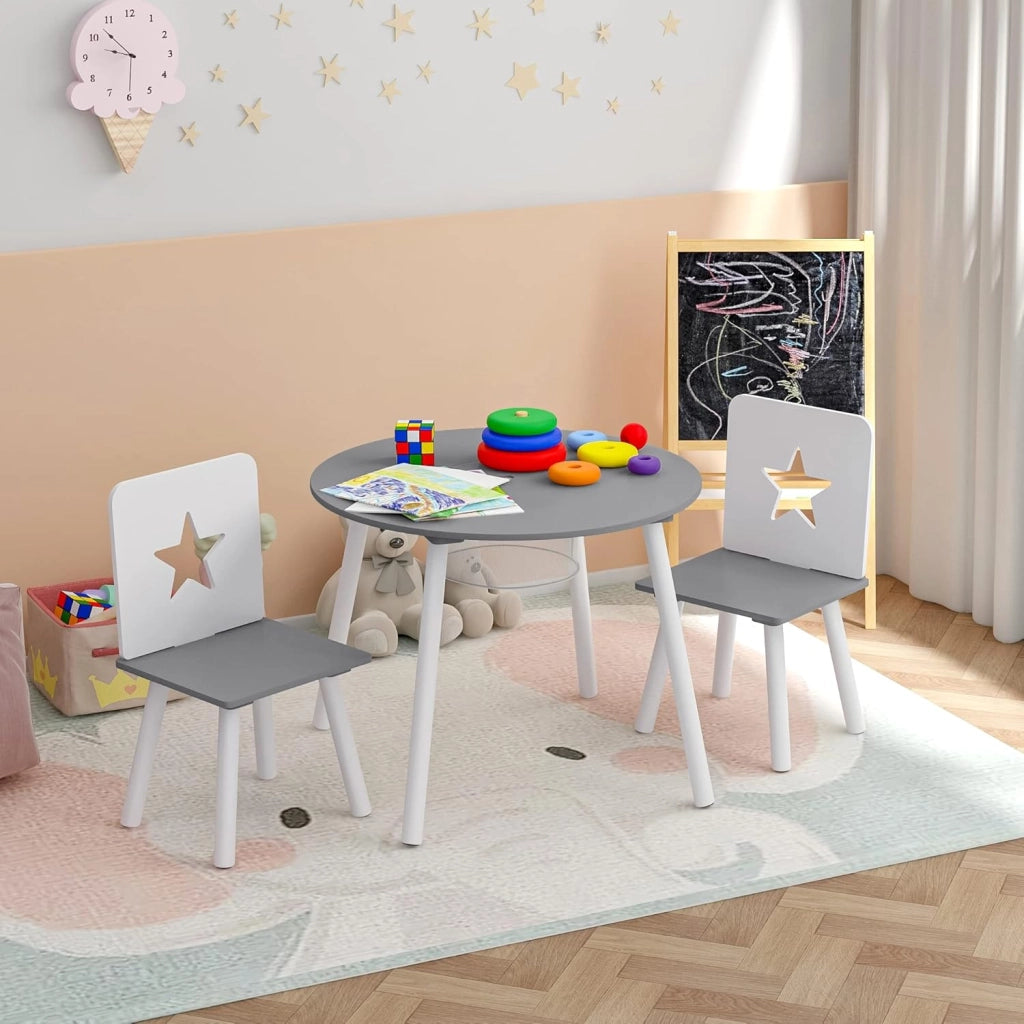 Tavolo per Bambini Cameretta Scrivania Bambi Tavolino con 2 Sedie per Soggiorno