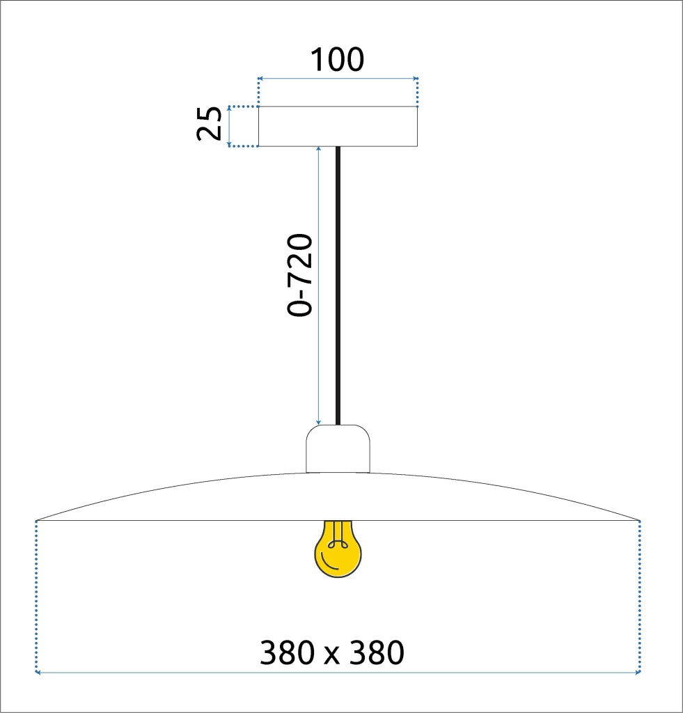 Lampada APP1289-1CP Black