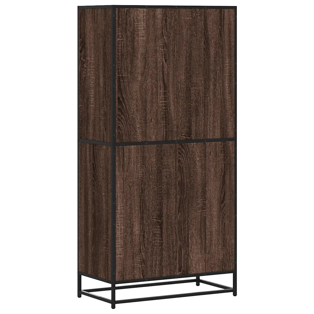 Credenza Rovere Marrone 68x35x139 cm in Truciolato 3300834