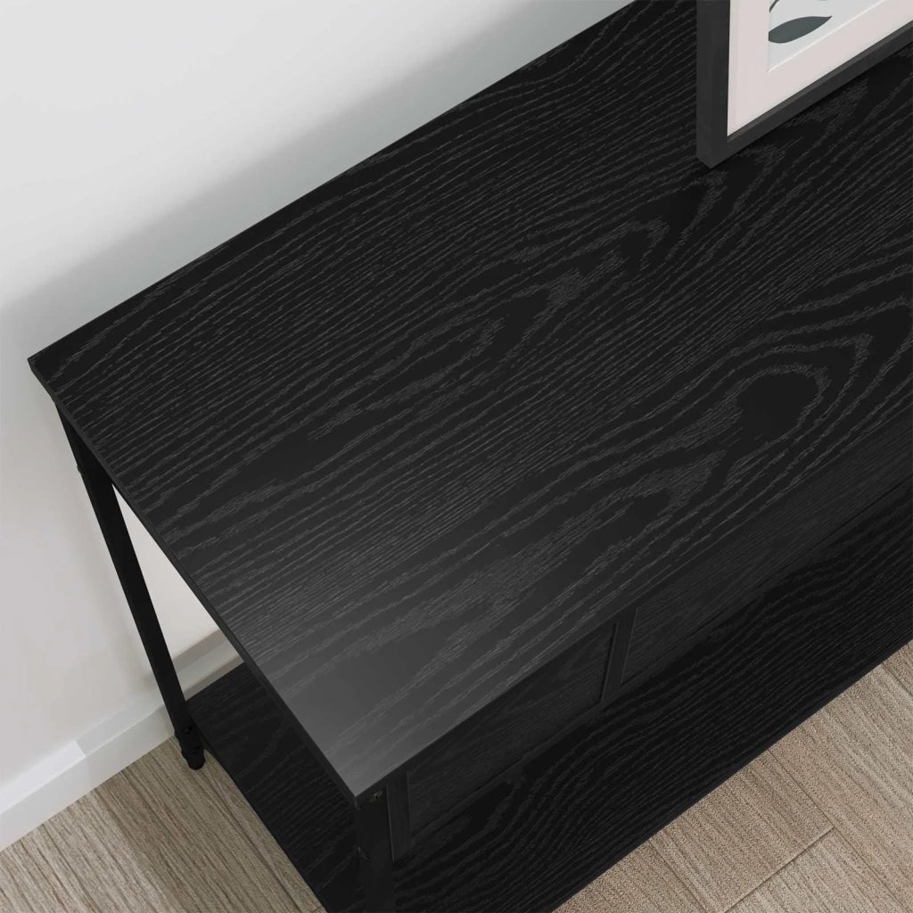 Tavolo consolle Altro Rovere nero 100 x 34.5 x 75 cm