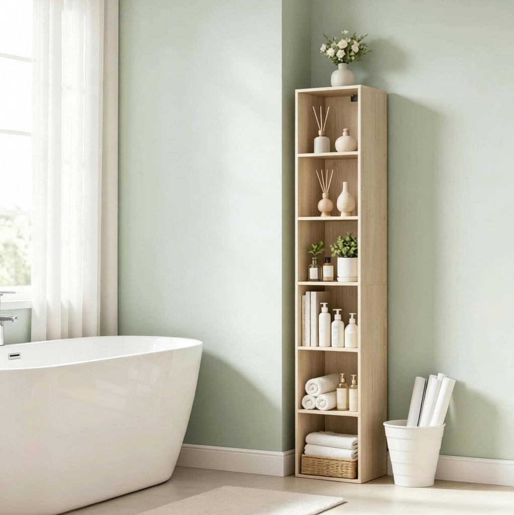 Libreria a scaffale 30x24x158，4 cm rovere in MDF e truciolato