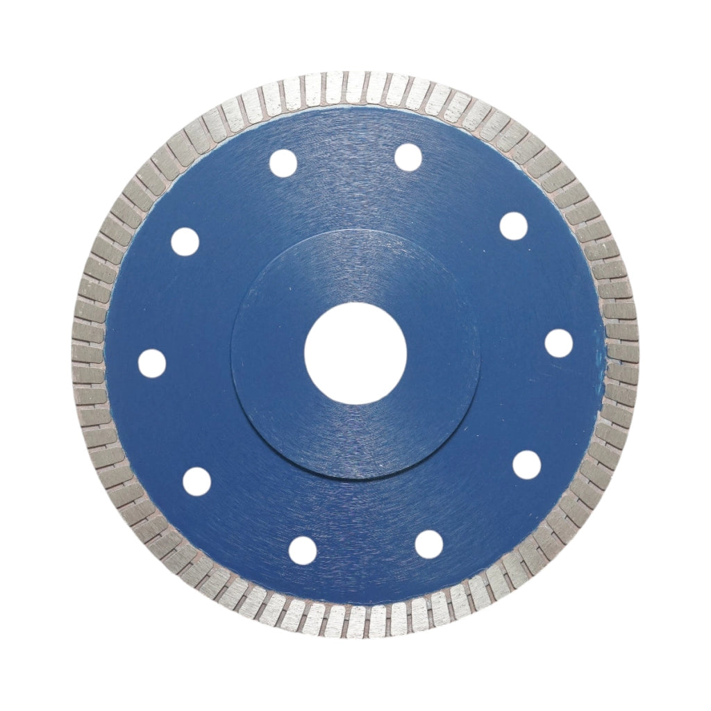 Disco diamantato turbo 125x22,23 mm, segmento 8 mm per piastrelle, maiolica, ceramica dura, marmo, granito Breckner Germany