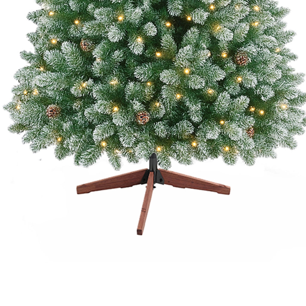 Comet - Albero di Natale con luci LED e pigne ø110 x 210H, 1200 rami e 60 pigne