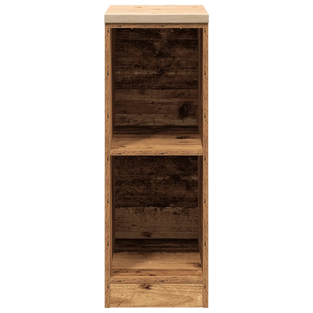 Armadietto per Garage in Legno Vecchio 30x51x85 cm 860533