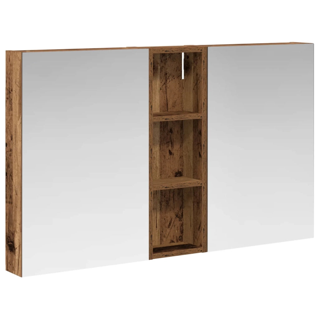 Set di Armadi da Bagno con porta 3 pcs 100 x 10,5 x 60,5 cm 3403702