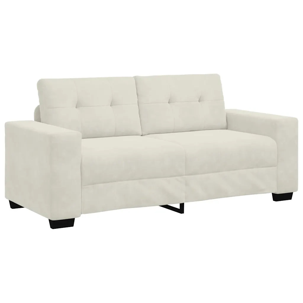Divano Divanetto-Sofa Crema 140 cm in Velluto