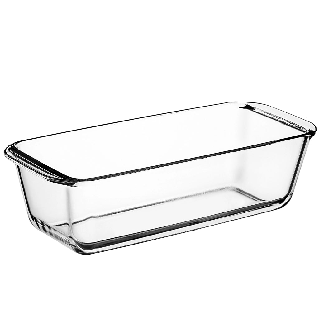 Teglia da forno in vetro KADAX da 28,5 cm, resistente al forno.