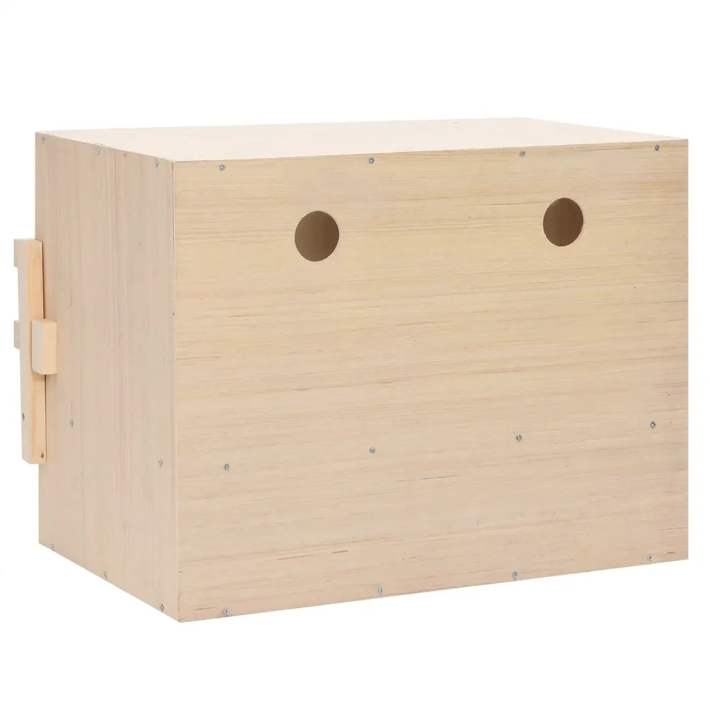Casetta Cova per Galline 2 Scomparti 63x40x45 cm Legno di Pino 170652