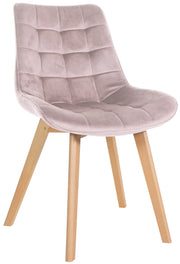 Sedia Brook Velvet rosa