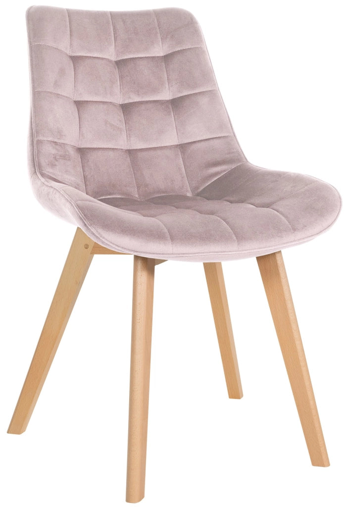 Sedia Brook Velvet rosa