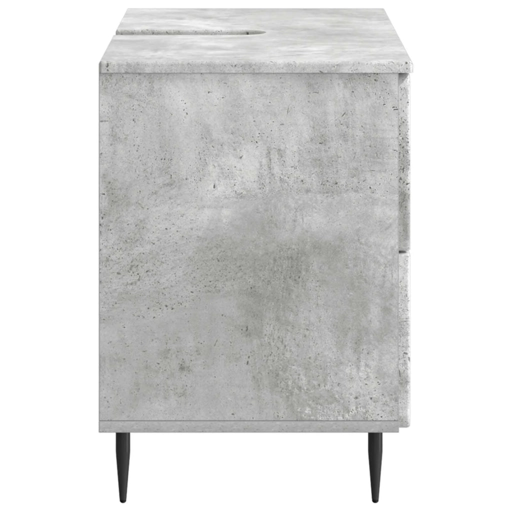 Armadio per Lavabo da Bagno ZWOLLE Grigio Cemento 896358