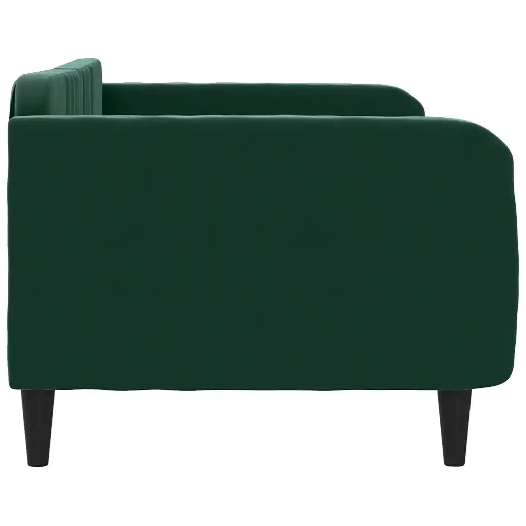 Letto da Giorno Verde Scuro 100x200 cm in Velluto 354095