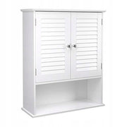 Pensile da bagno bianco BBC27WT con ante a persiana