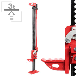 Binda per fuoristrada e quad, cric di sollevamento, portata max 3000 kg, altezza di sollevamento max 105 cm