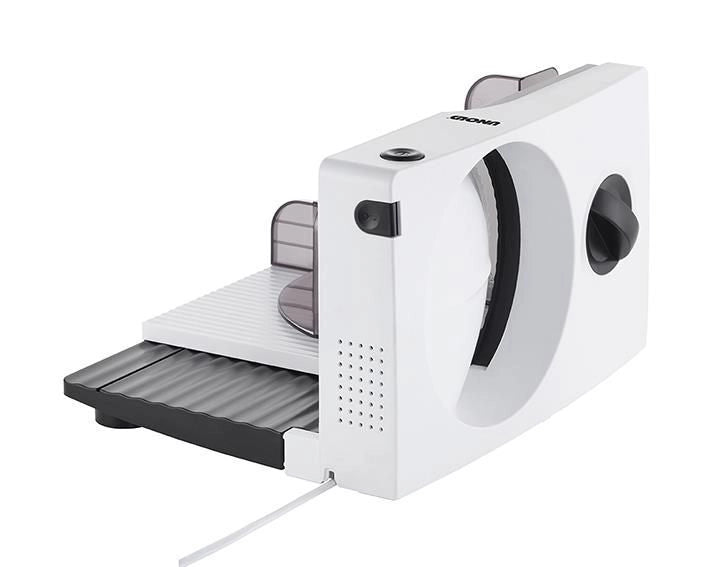 Unold 78860 affettatrice Elettrico 100 W Nero, Bianco Plastica, Acciaio inox