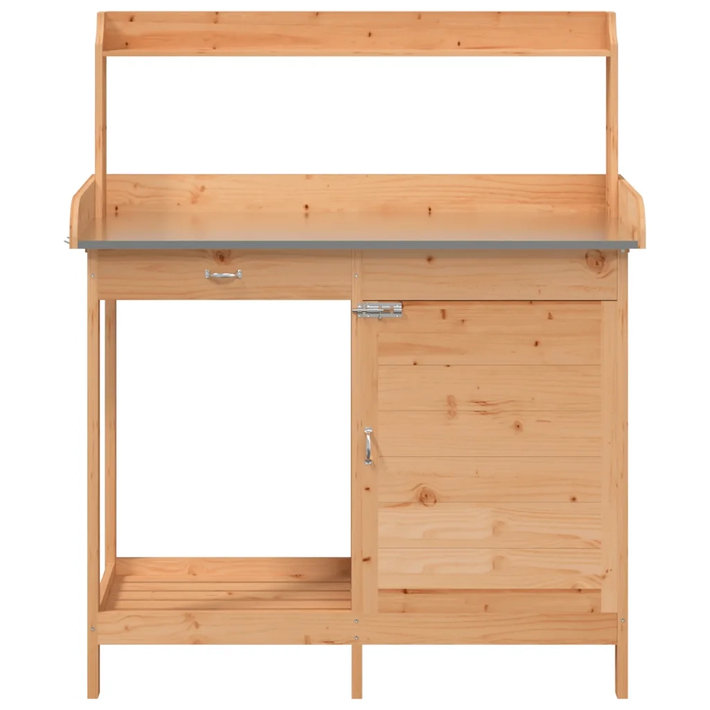 Tavolo Invaso Mobile Marrone 110,5x45x124,5cm Massello Abete CFW3583630
