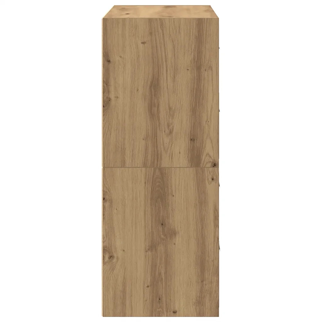 Armadi con 2 Cassetti 2 pz Rovere 60x31x40 cm in Truciolato CFW1810864