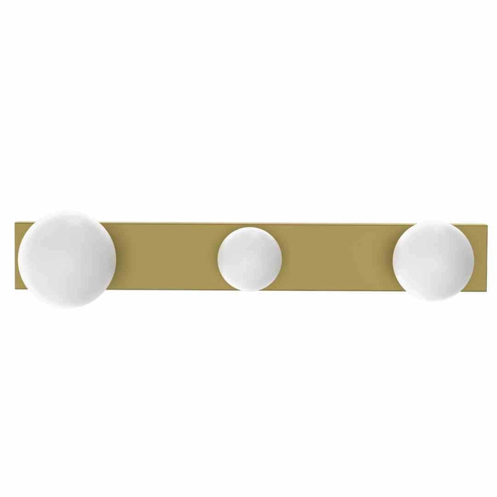 Plafoniera Milagro Bibione 3xG9 oro/bianco metallo