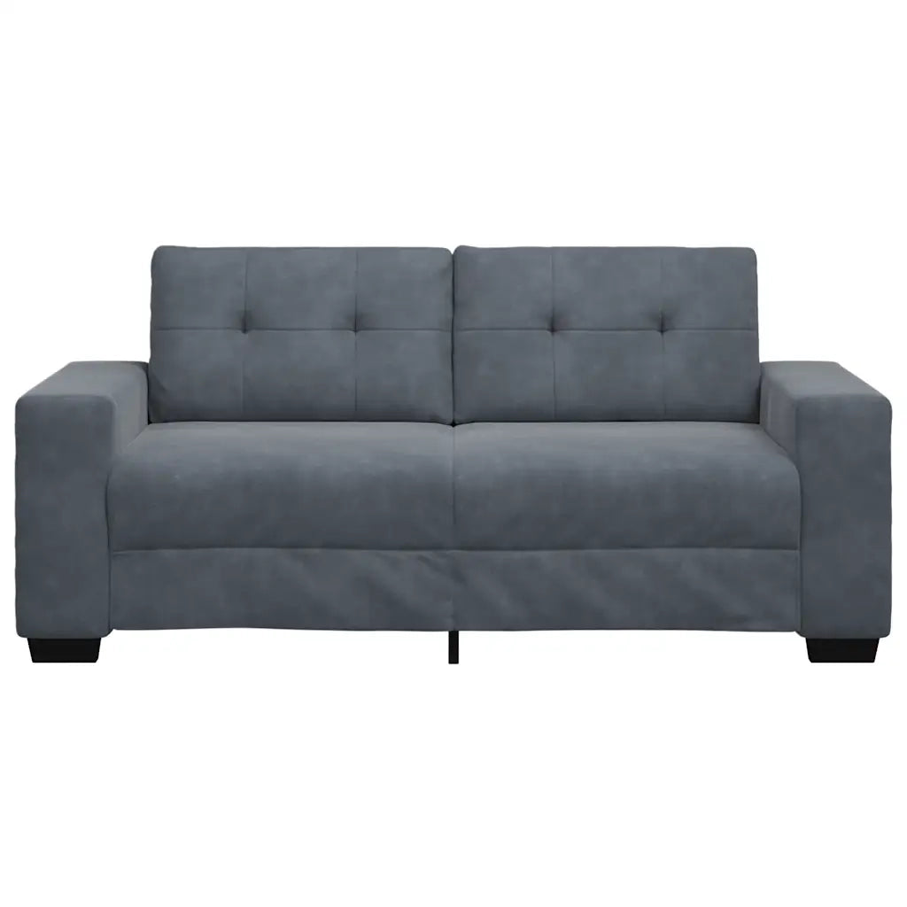 Divano Divanetto Grigio Scuro 180x77x82 cm in Velluto 4105123