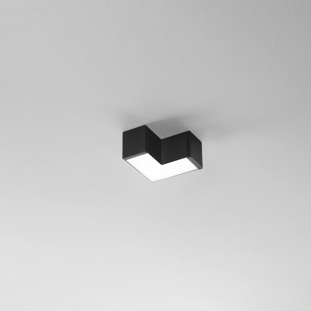 CONNETTORE ANGOLARE LED NERO 8W 1100LM CCT 3000K / 4000K PER BARRA LED NEXT