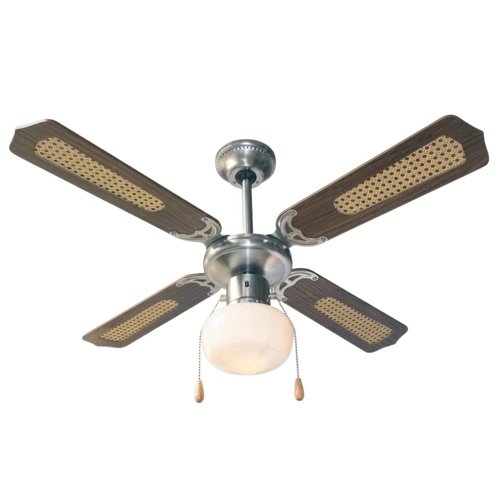 Ventilatore a soffitto zephir zfs9107 con luce e 4 pale, 3 velocità *** colore marrone, confezione 1