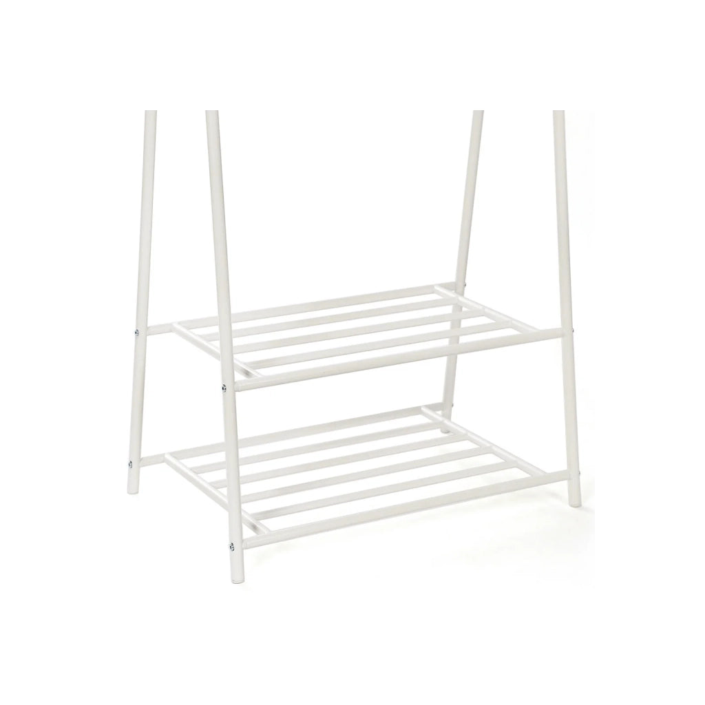 Appendiabiti attaccapanni 87,5 x 41 x 155 cm ripiano per scarpe armadio attaccapanni nero 12_0007016