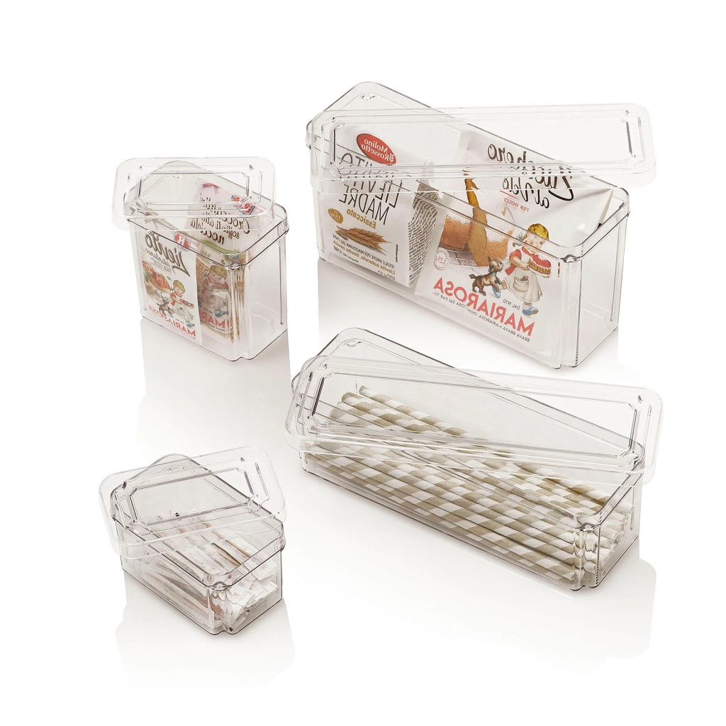 Set 4 contenitori con coperchio BON