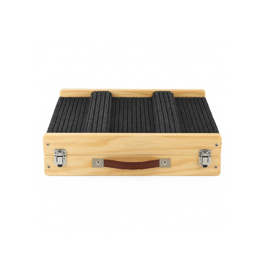 Rampa per Cani Pieghevole Antiscivolo in Legno – Altezza Regolabile fino a 53 cm – Rampa Portatile per Auto, Letto e Divano – Ideale per Cani Anziani e Cuccioli fino a 20 kg