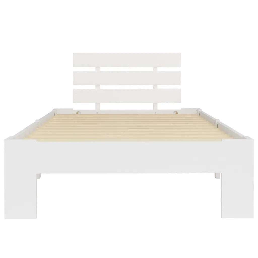 Dormeuse Estraibile senza Materasso Bianca Legno Pino 90x200 cm 283154