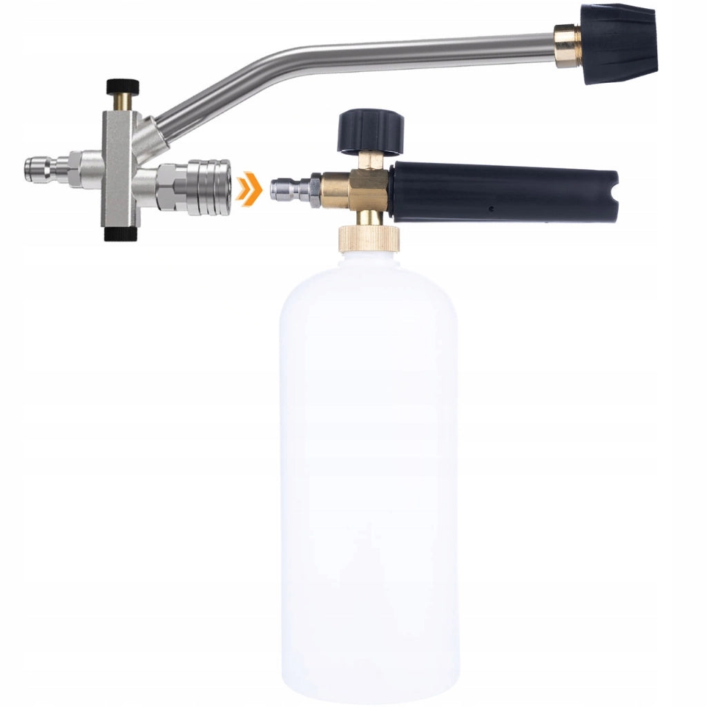 Lancia Doppia 2 in 1 DualJet Pro 1/4" 27cm – Acciaio Inox e Ottone | Quick Connect