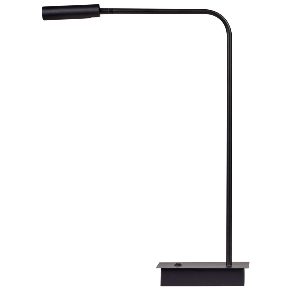 Lampada da tavolo nero LED intensità variabile braccio regolabile stile moderno cameretta ufficio
