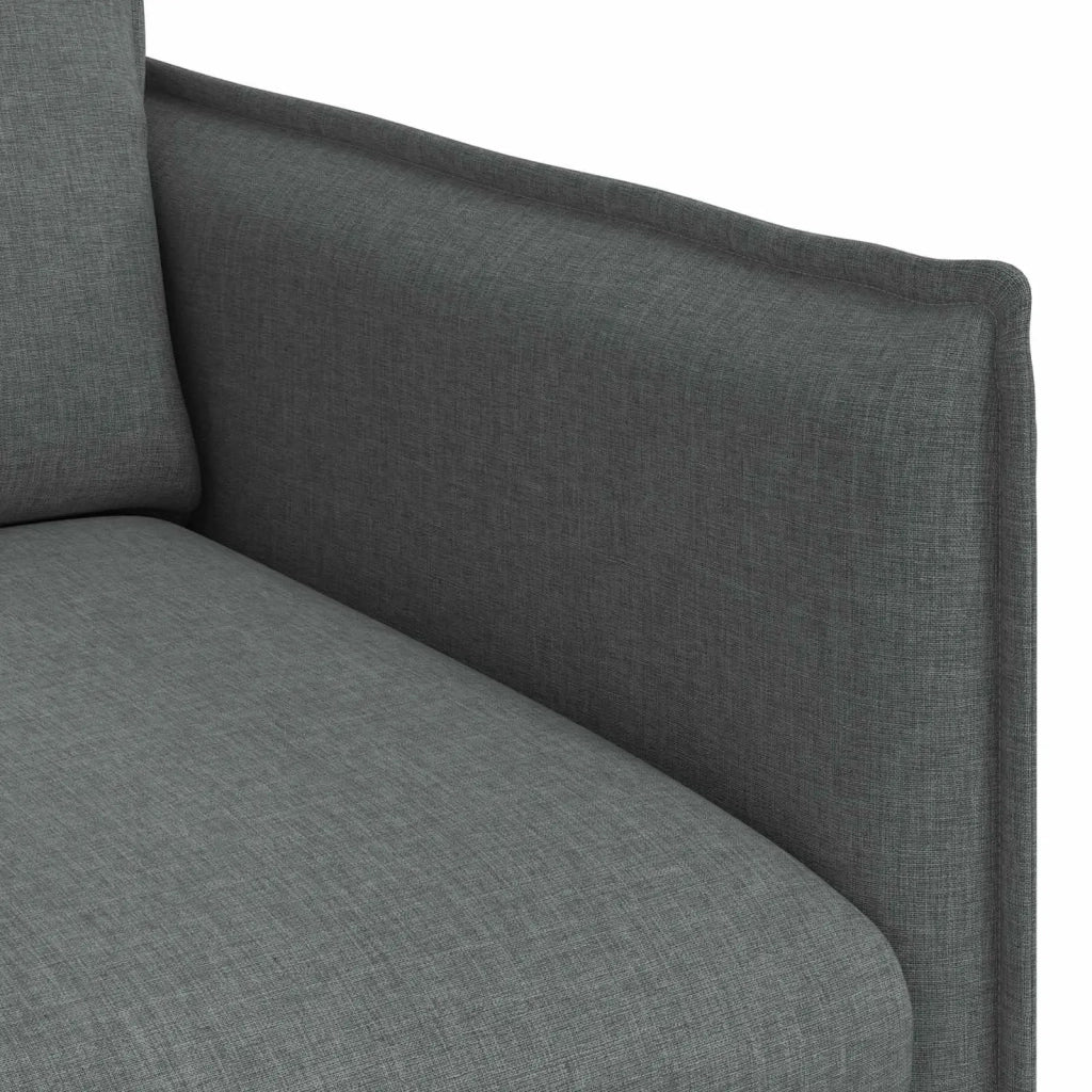 Divano | Divano da soggiorno | Sofa Grigio scuro 136 x 82 x 85 cm Tessuto