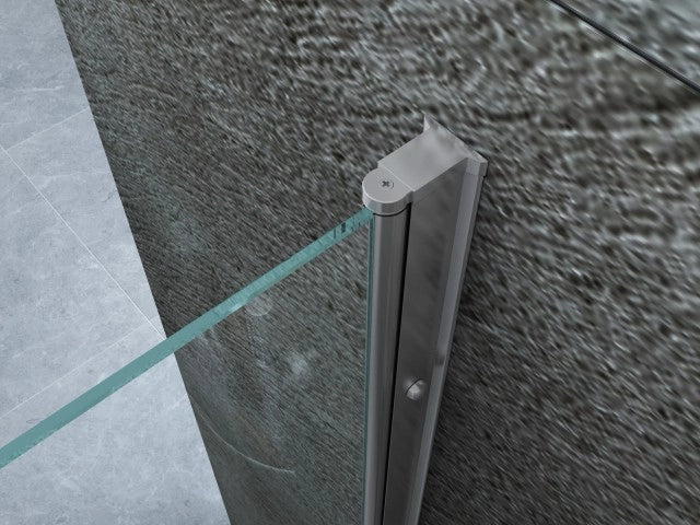 Porta doccia due ante saloon cristallo 8mm trasparente h.195cm Marlon 80 cm