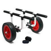 Carrello in alluminio 90 kg ruota pu grande diametro 31 cm larghezza regolabile 16_0002566