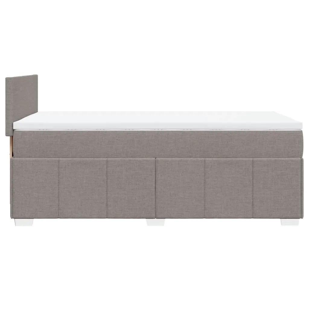 Giroletto a Molle con Materasso Tortora 100x200 cm in Tessuto 3289276