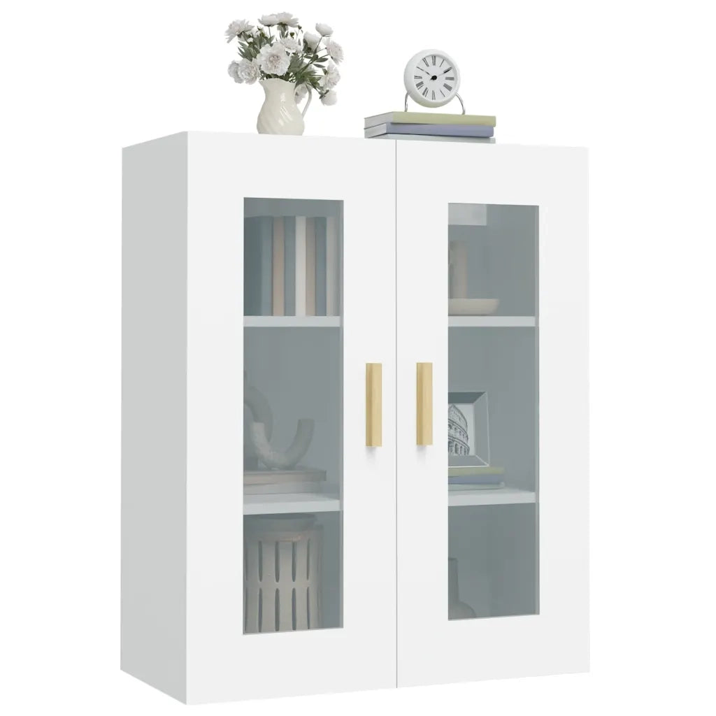 Armadietto Pensile a Parete Bianco 69,5x34x90 cm CFW1107580