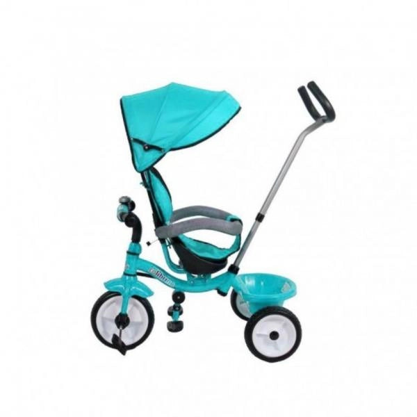 Triciclo Bambini 1 anno Passeggino Fronte Mamma e Strada Leggero | Triciclo Regolabile Bimbo Bimba 9 mesi Colibrino Blu