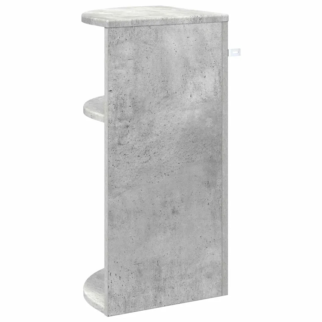 Tavolino Grigio cemento 29,6 x 29,6 x 60 cm Legno multistrato 891123