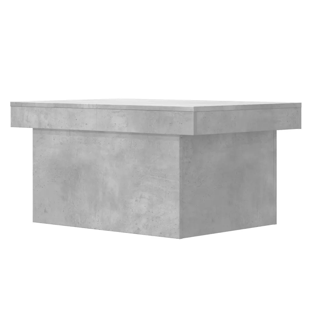 Tavolino Salotto Grigio Cemento 100x55x40 cm Legno Multistrato