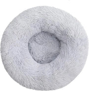 Cuscino per Animali - Rond - Dimensioni 90Cm - Grande - Cuscino per Cani - Superflessibile - Cuscino per Gatti - Lungo - Plush - Cuscino per Cani e Gatti - Caldo - Per il Sonno - Nero