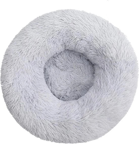 Cuscino per Animali - Rond - Dimensioni 90Cm - Grande - Cuscino per Cani - Superflessibile - Cuscino per Gatti - Lungo - Plush - Cuscino per Cani e Gatti - Caldo - Per il Sonno - Nero
